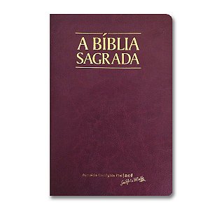 BÍBLIA ACF Letra gigante CAPA LUXO VINHO