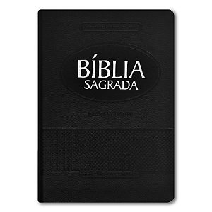 BÍBLIA RA065TILGI Letra gigante capa luxo preta índice