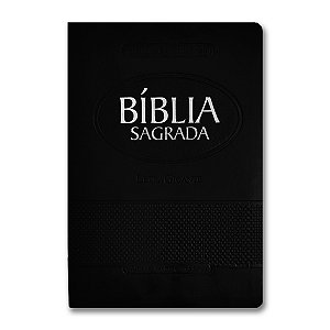 BÍBLIA RA065TILGI Letra gigante capa luxo preta índice