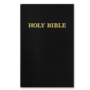 HOLY BIBLE KING JAMES 1AP COMFORT TEXT - EM INGLÊS - CAPA DURA PRETA