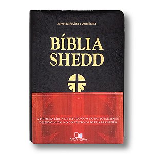 BÍBLIA DE ESTUDO SHEDD COVERTEX PRETA