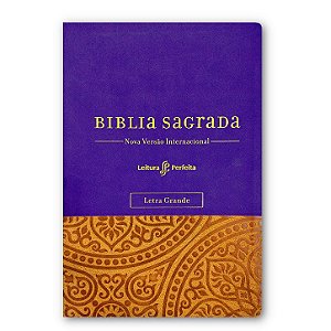 BÍBLIA NVI COM ESPAÇO PARA ANOTAÇÕES Letra grande capa luxo roxa - SUA BÍBLIA