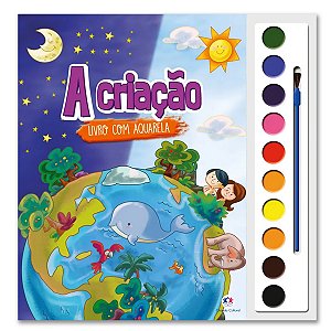 LIVRO COM AQUARELA A CRIAÇÃO