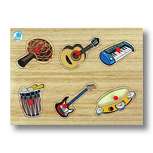 QUEBRA-CABEÇA PINOS INSTRUMENTOS MUSICAIS