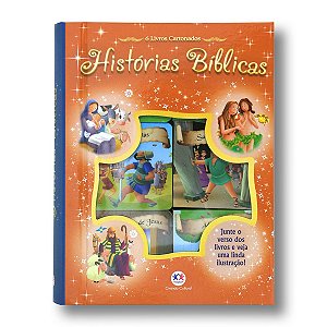 BOX 6 - HISTÓRIAS BÍBLICAS COM 6 UNIDADES DE MINILIVROS CARTONADOS