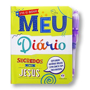 MEU DIÁRIO SEGREDOS COM JESUS - com caneta de tinta invisível