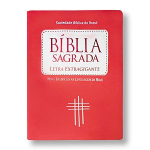 BÍBLIA NTLH085 LETRA EXTRAGIGANTE ÍNDICE LUXO PÊSSEGO BRANCO