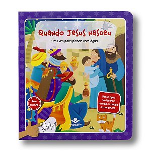 PINTAR COM ÁGUA - QUANDO JESUS NASCEU