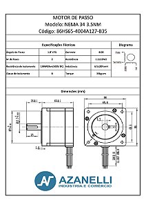 1 Axis Stepper CNC Kit 8.2Nm (1161.45oz.in) Nema 34 Stepper Motor & Driver