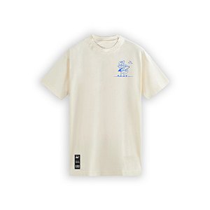 Tropical Island Monvi - Camiseta Off White estampa Azul