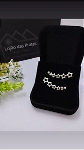 *Brinco cuff 6 estrelas em prata 925*