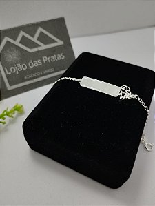 *Pulseira infantil Menino 15cm em prata 925*