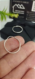 *Brinco argola fio redondo 2,0 cm em prata 925*