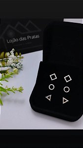 *Trio de brinco em prata 925*
