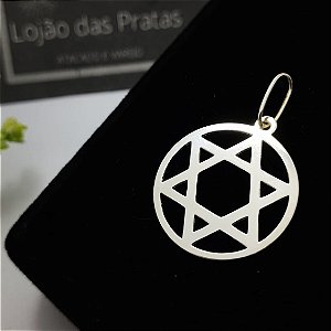 *Pingente Estrela de Davi em Prata 925*