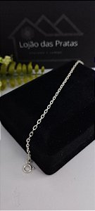 *Pulseira Cadeado 0,2mm x 20cm em Prata 925*
