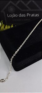 *Pulseira Cadeado 20cm x 0,2mm em Prata 925*