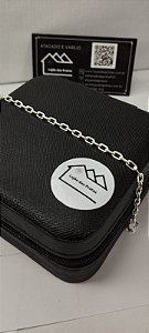 *Pulseira Cartier Cadeado 1x1 - 21cm x 0,3mm em prata 925*