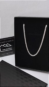 *Corrente masculina Gucci 0,2mm x 70cm em prata 925*
