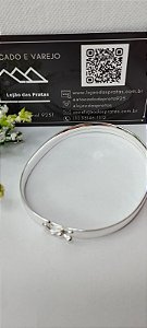 *Bracelete fio quadrado 0,6mm em prata 925*