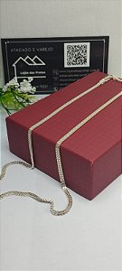 *Choker veneziana dupla 40 cm em prata 925*