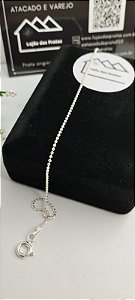 *Pulseira plaquinhas 19cm x1mm em prata 925*