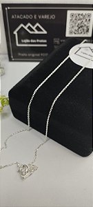 *Corrente 40cm Mini Elo em Prata 925*