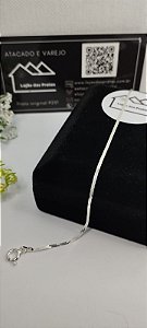 *Pulseira Laminada Fina 18cm x 1mm em prata 925*