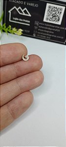 Piercing Furo Estrela-Lua com Pedra em Prata 925