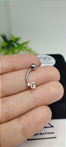 *Piercing Furo Flor em prata 925*