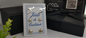 *Trio de Brincos Mar em prata 925*