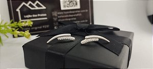 *Brinco ear cuff Fio Duplo em prata 925*