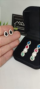 *Brinco Gota prata em prata 925*