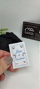 *Trio de Brincos em prata 925*