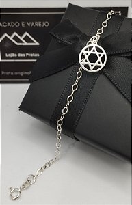 Pulseira Estrela de Davi em prata 925 *Atacao de Varejo*