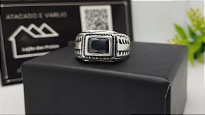 *Anel masculino com Pedra em prata 925*