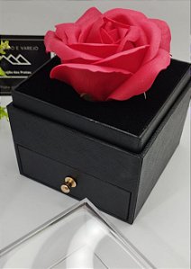 Caixa de Joias - Flor Vermelha
