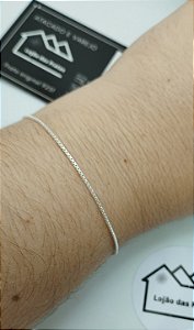Pulseira Veneziana 19cm em Prata 925 – Clássica, Delicada e Versátil