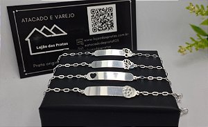 Pulseiras Infantis 15cm em Prata 925