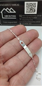 Pulseiras Infantis 15cm em Prata 925