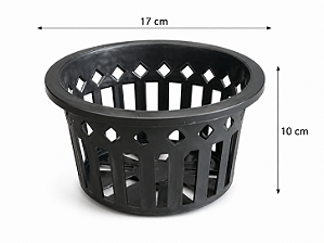 1 UNIDADE - Vaso Sofisticado Vazado Preto