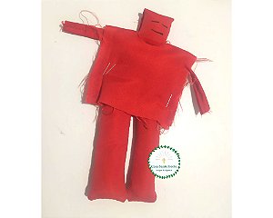 Boneco de pano vermelho - Masculino
