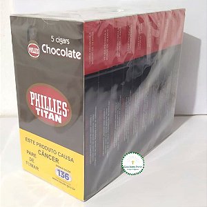Charuto Phillies Titan Chocolate - Pack com 10