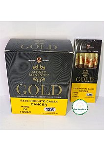 Cigarrilhas Gold com Piteira - Pack com 10