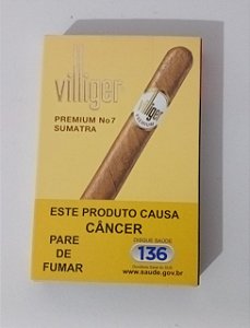 Charuto Villiger Premium Nº 7 - Pacote com 5 unidades