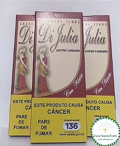 Cigarrilhas Di Julia Com Piteira - Pacote com 5 unidades