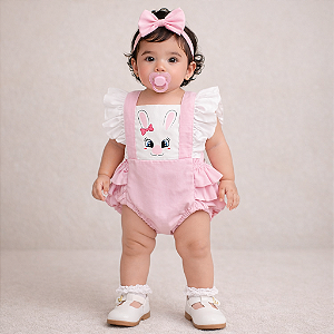 Romper Páscoa Menina Coelhinha