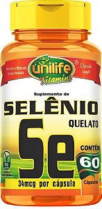 Selênio Quelato - 60 cápsulas