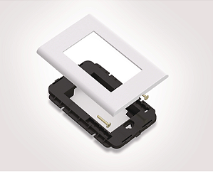 HELLERMANN 4×2 – Suporte Universal com 1 Espelho 4×2 | Raceway / Unicanal