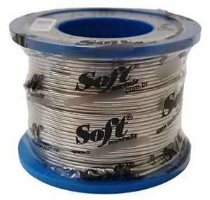 SOFT SS60/G10 – Solda Estanho Sn60/Pb40 com Resina Azul Ø1,0 mm | Carretel 200 g